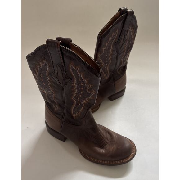 Vintage RESISTOL Cowboy Boots Mens 7B (NARROW) Western Leather READ - Picture 1 of 10